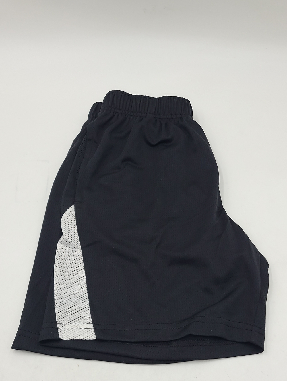 Nike Kids Black Athletic Shorts with White Side Panel